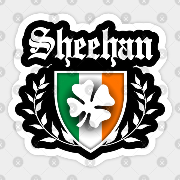 Sheehan Shamrock Crest Sticker by robotface